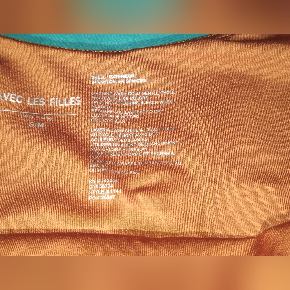 women's cinnamon orange athletic tank top